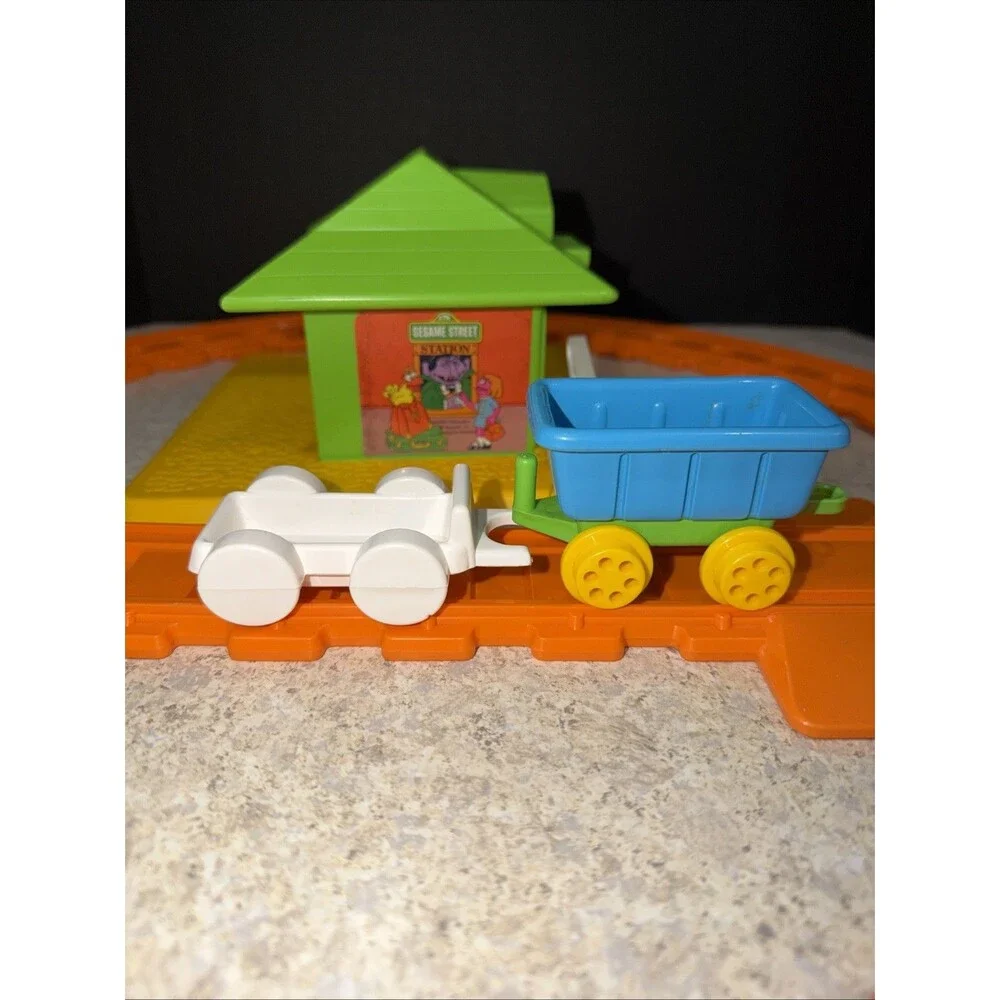 Vintage Toy Set Sesame Street Railroad Train Set  1981   (NOT COMPLETE)